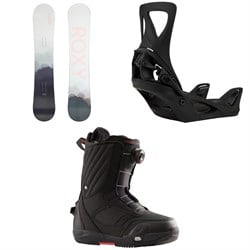 Roxy Raina LTD Snowboard ​+ Burton Step On Snowboard Bindings ​+ Limelight Step On Snowboard Boots - Women's 2025