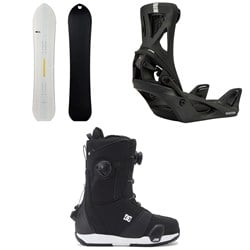 United Shapes Horizon Snowboard ​+ Burton Step On Escapade Snowboard Bindings ​+ DC Lotus Step On Snowboard Boots - Women's