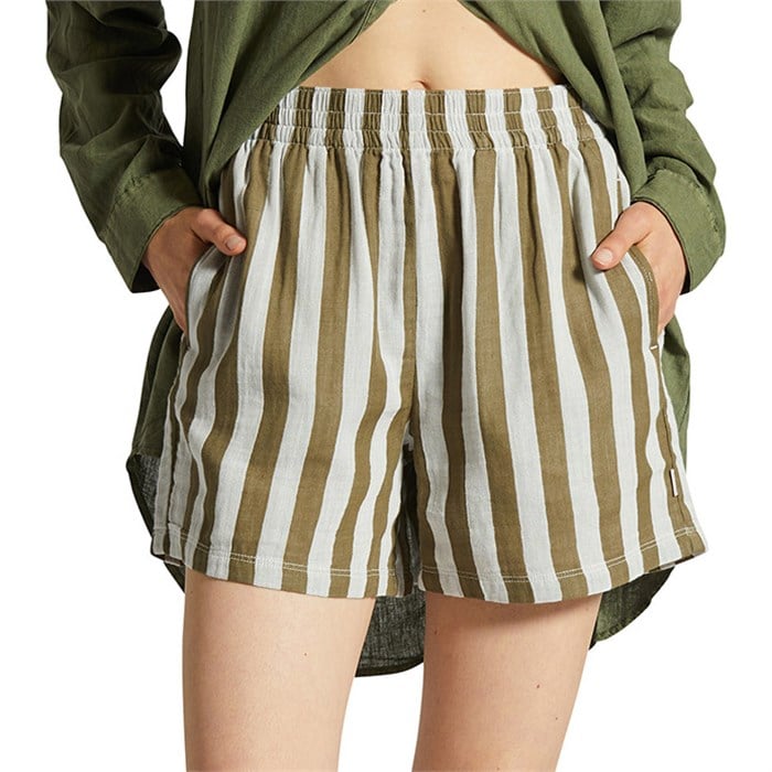 Brixton - Mykonos Stripe Boxer Shorts - Women's