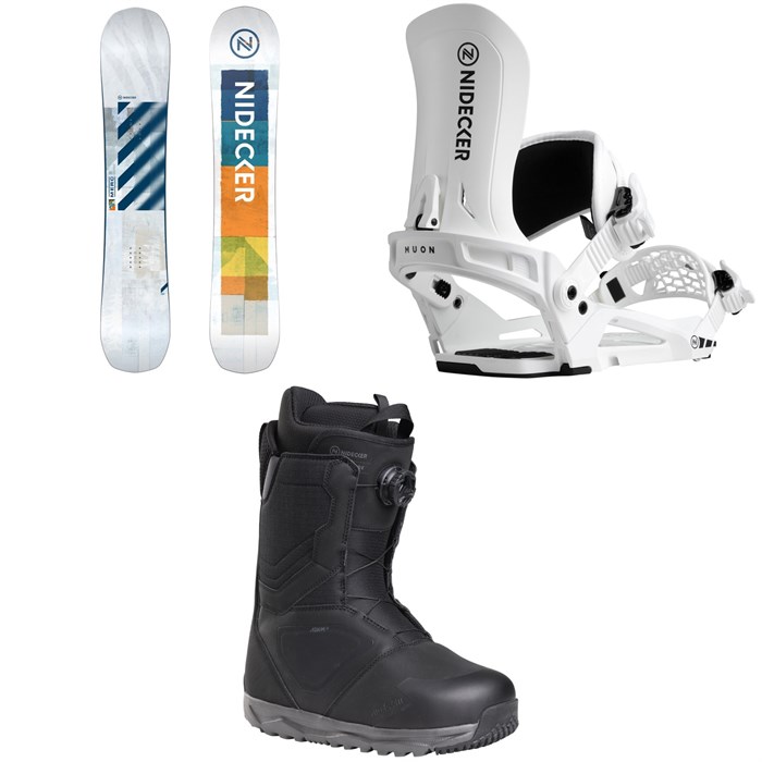 Nidecker - Merc Snowboard + Muon Snowboard Bindings + Cascade Snowboard Boots 2026